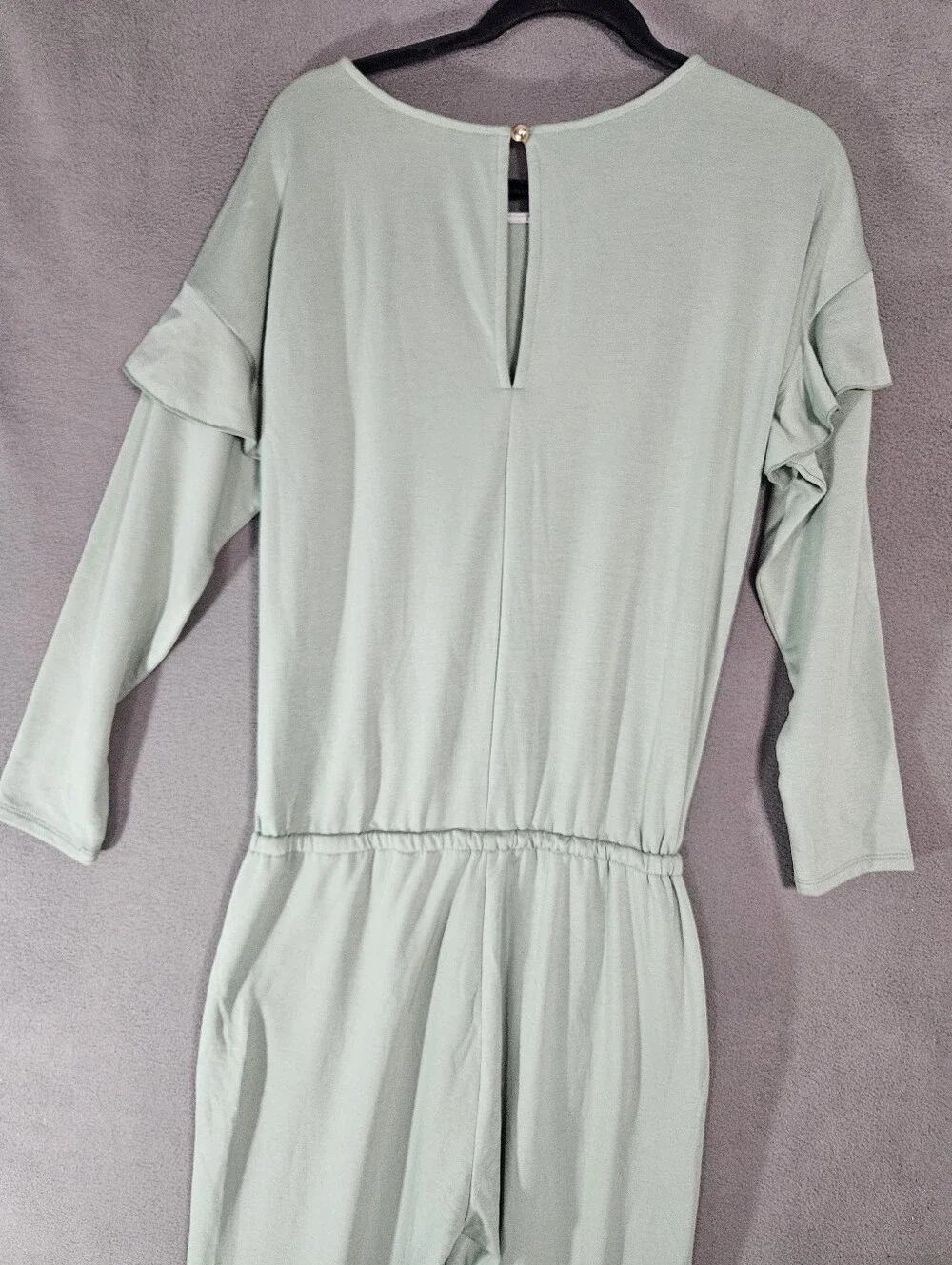 Matilda Jane Resting Day Romper Green Jumpsuit Jumper Women's Small Ruffle NWT